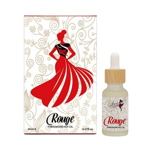 Body Oil-Lady In Red-Rouge Pheromone Hot Oil-F-20ML
