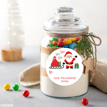 Santa Christmas Gift Labels