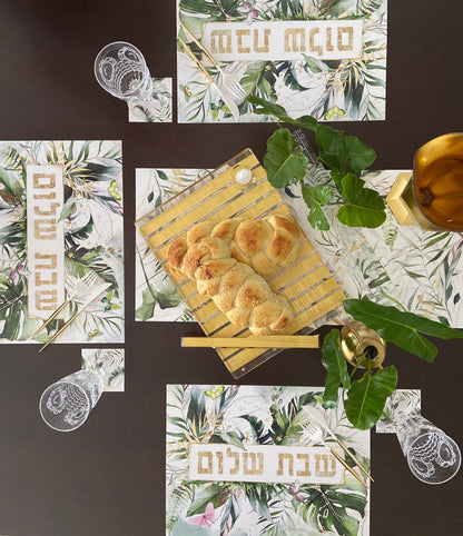 SHABBAT TROPICAL PAPER PLACEMAT