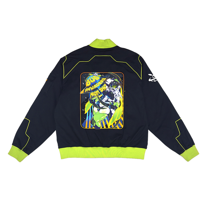 Space Invader Juniper: Bomber Jacket - Gamer Supps
