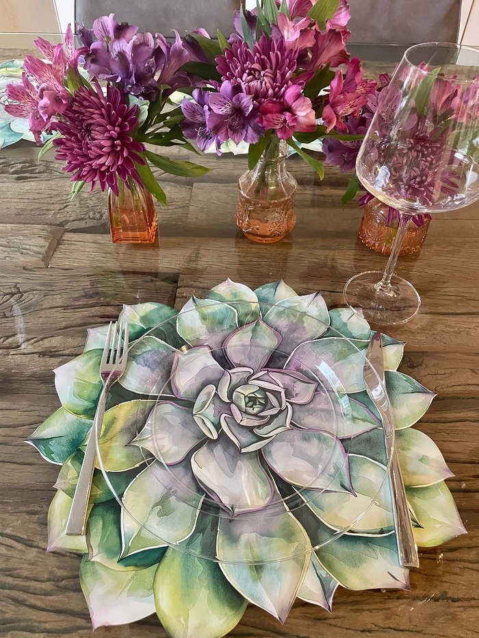 SUCCULENT LOVE PAPER PLACEMAT