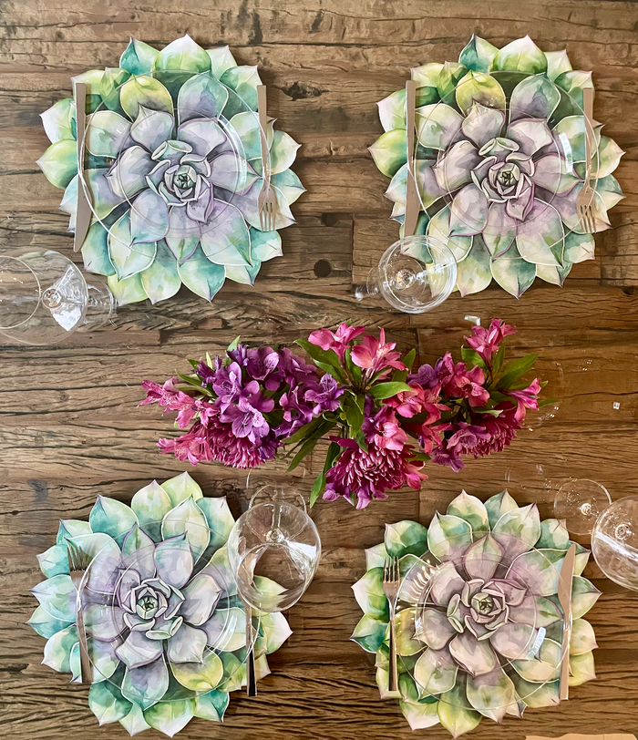 SUCCULENT LOVE PAPER PLACEMAT