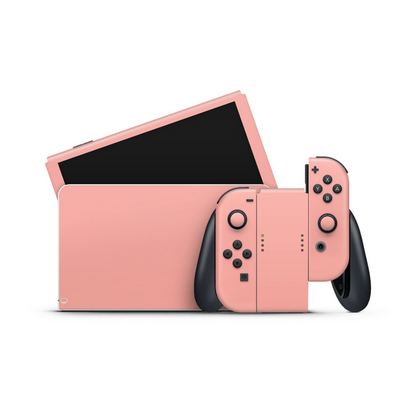Summertime Coral Nintendo Switch OLED Decal Skin