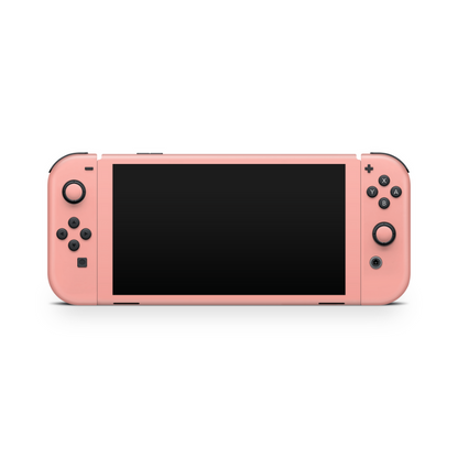 Summertime Coral Nintendo Switch OLED Decal Skin