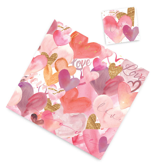 VALENTINES HEARTS PAPER PLACEMAT