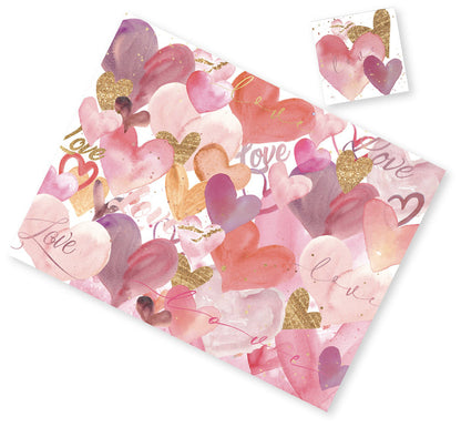 VALENTINES HEARTS PAPER PLACEMAT