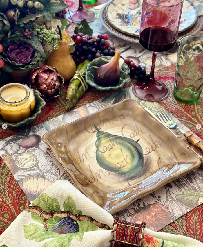 VEGGIES OVER CRAFT LOOK PAPER PLACEMAT