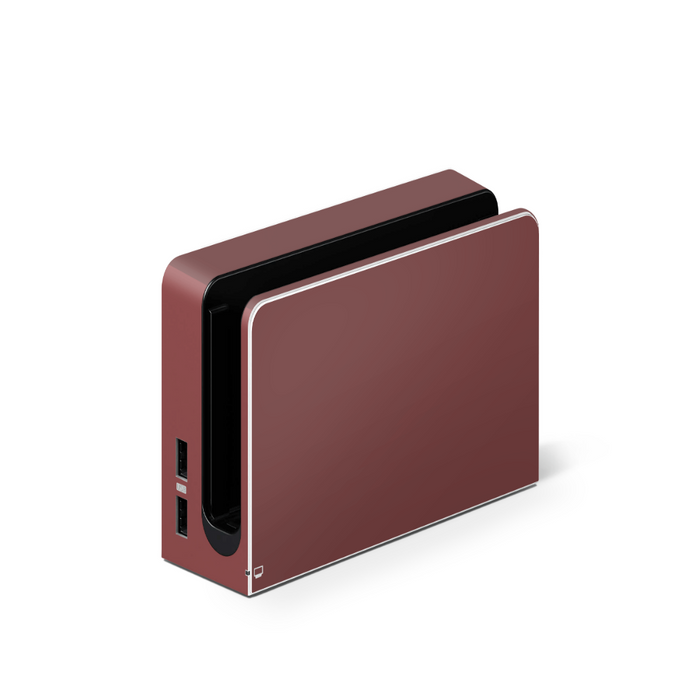 Velvet Maroon Switch OLED skin detail showing premium matte finish