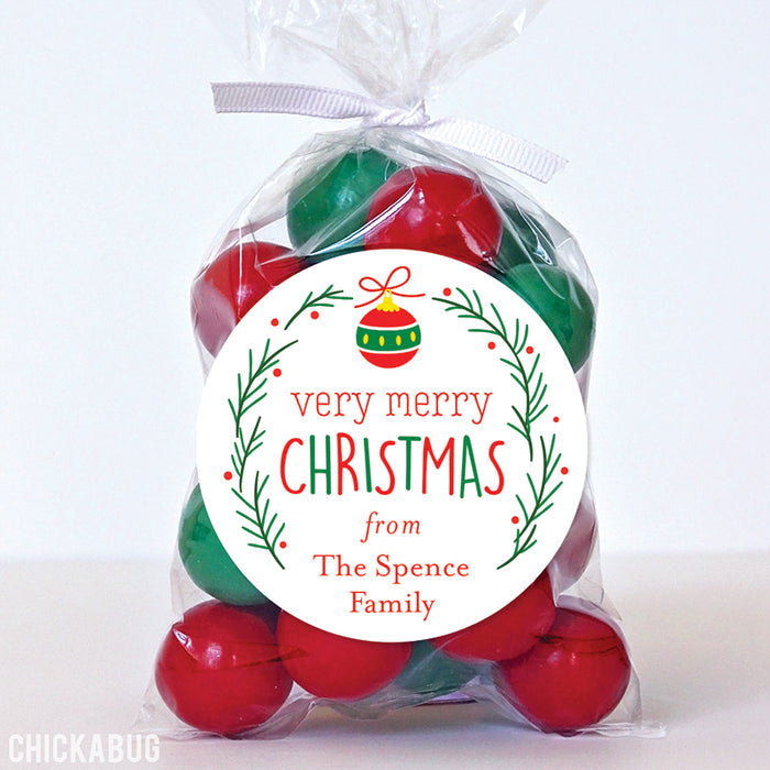 Very Merry Christmas Stickers