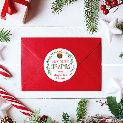 Very Merry Christmas Stickers