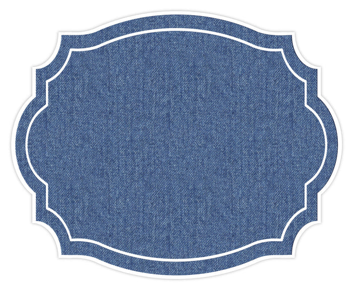 VINTAGE FRAME JEAN LOOK PAPER PLACEMAT