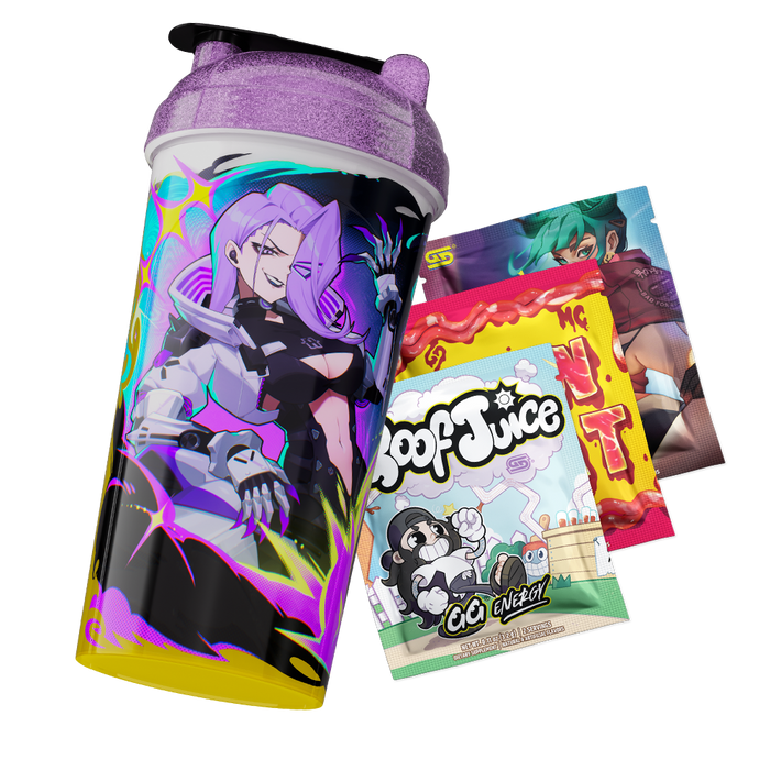 Waifu Cups x AiCandii: Cyber All Over Print Shaker - Gamer Supps