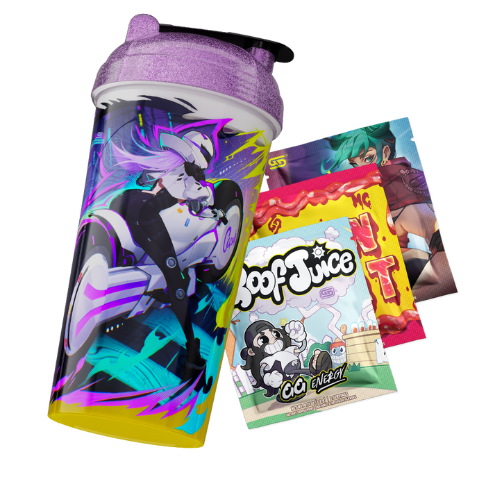 Waifu Cups x AiCandii: Cyber All Over Print Shaker - Gamer Supps