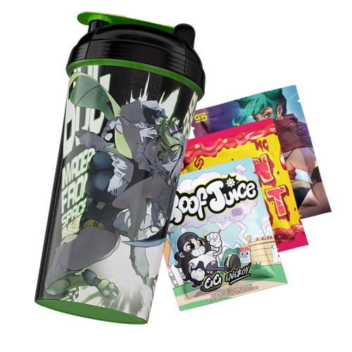 Waifu Cups x Space Invader Juniper: All Over Print Shaker - Gamer Supps