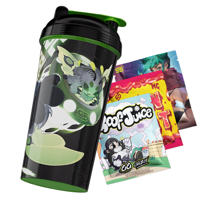 Waifu Cups x Space Invader Juniper: All Over Print Shaker - Gamer Supps