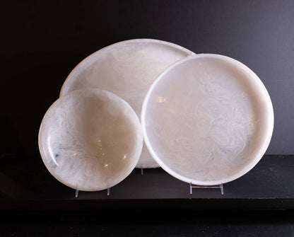 White Resin - Salad Bowl